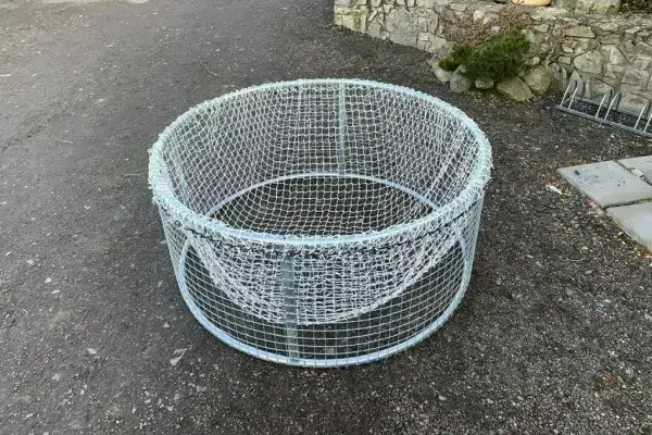 Raufennetz, Ø 150 - 170 cm (Polyester - knotenlos) - Maschenweite wählbar